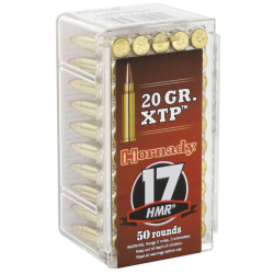 MUNITIONS HORNADY CALIBRE 17 HMR XTP 20gr - 1.3g x50
