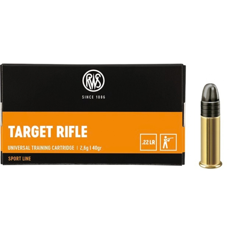 Munitions RWS Target Rifle .22 LR 40gr x50 | Chasse-Tir-Concept