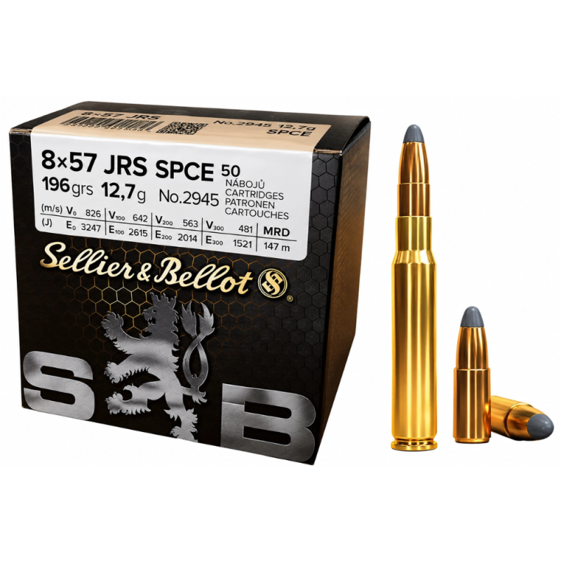 Balles Sellier & Bellot 8x57 JRS SPCE 196gr | Chasse-Tir-Concept