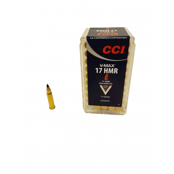 Cartouches à balle CCI 17HMR V-Max