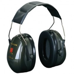 Casque antibruit peltor optime II vert serre tete pliable