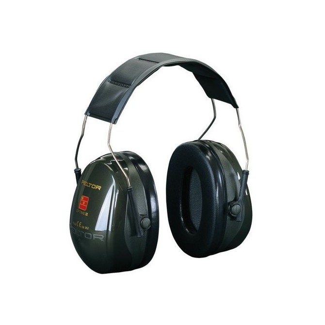 Casque antibruit peltor optime II vert serre tete pliable