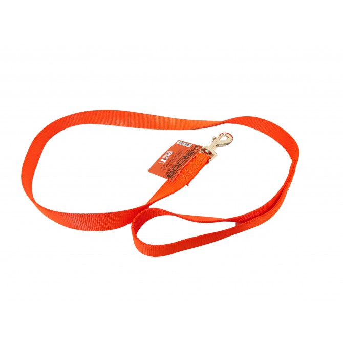 LAISSE PLATE NYLON 120 CM ORANGE