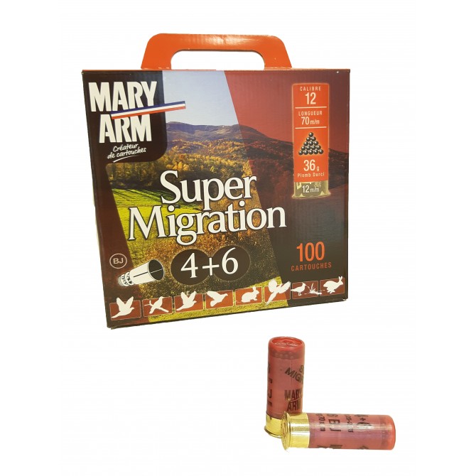 SUPER MIGRATION 36 PACK DE 100  CART PLOMB 4/6