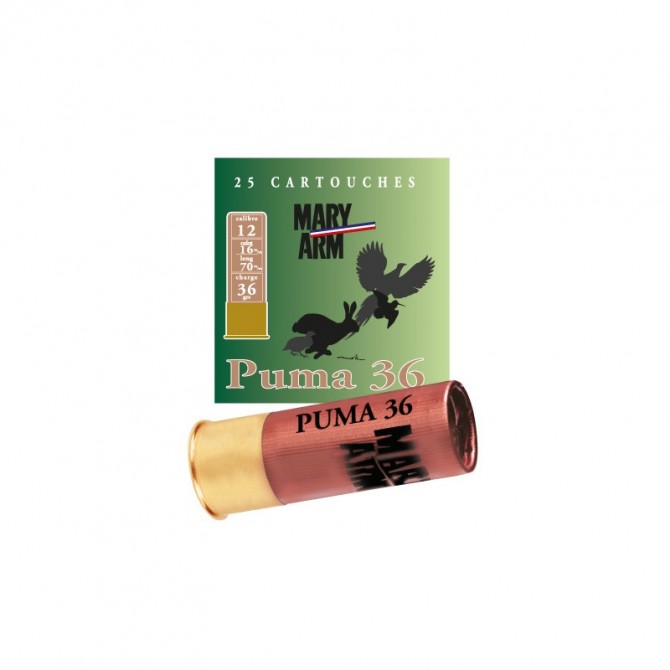 CARTOUCHES MARY-ARM PUMA 36 GR BOURRE À JUPE CARTOUCHES MARY-ARM PUMA 36 GR BOURRE À JUPE