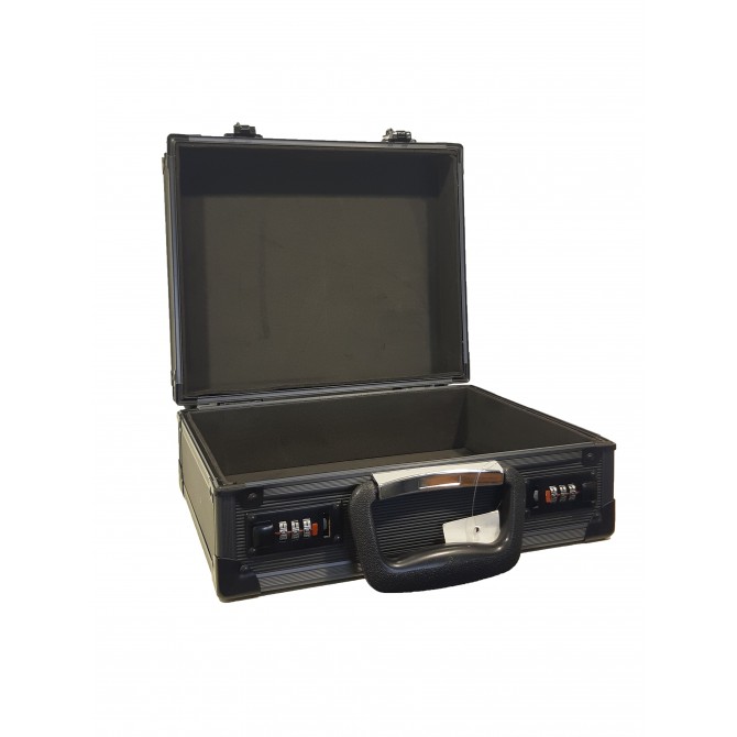 Mallette 200 cartouches gris anthracite fermeture à code