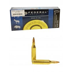 MUNITIONS FEDERAL CALIBRE 243 POWER SHOK PS-SP 100 GRAINS