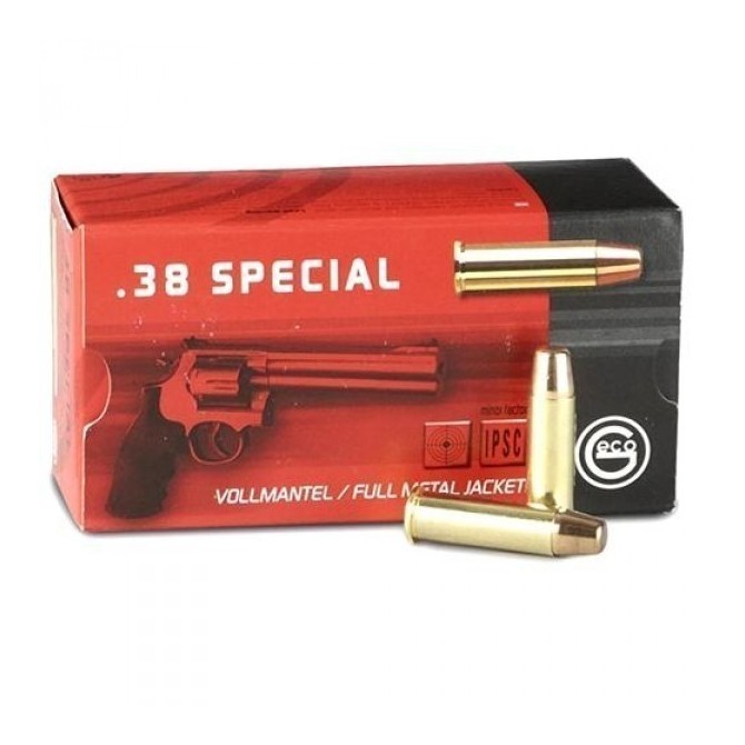 50 Munitions Geco FMJ, calibre .38 Special  R 50 Munitions Geco FMJ, calibre .38 Special  R