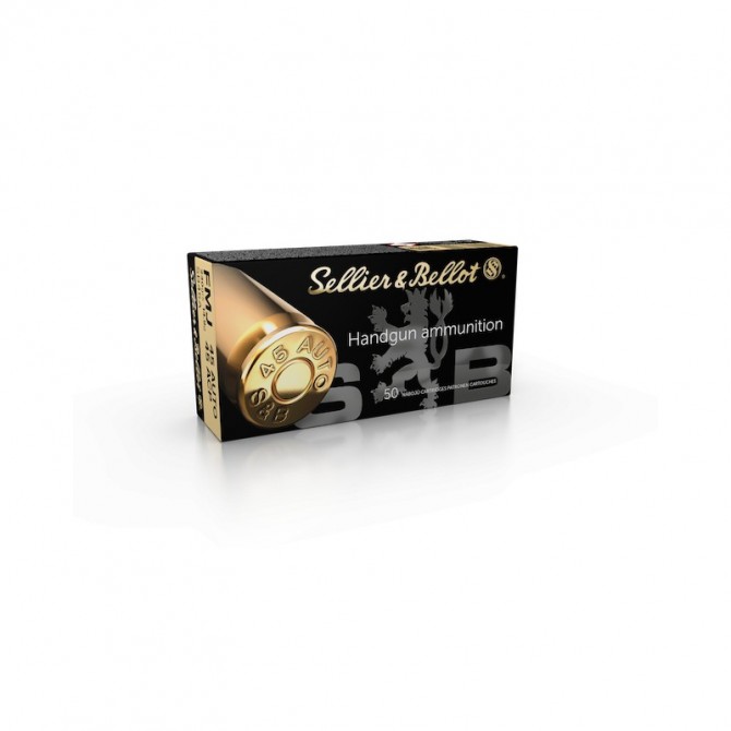 BALLES SELLIER BELLOT CALIBRE 45 ACP FMJ 230 GR BALLES SELLIER BELLOT CALIBRE 45 ACP FMJ 230 GR
