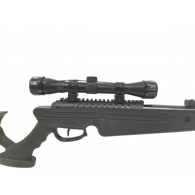 Pack Carabine à Plombs QUANTICO Tan Cal.4,5mm + lunette 4x32+ 500 plombs