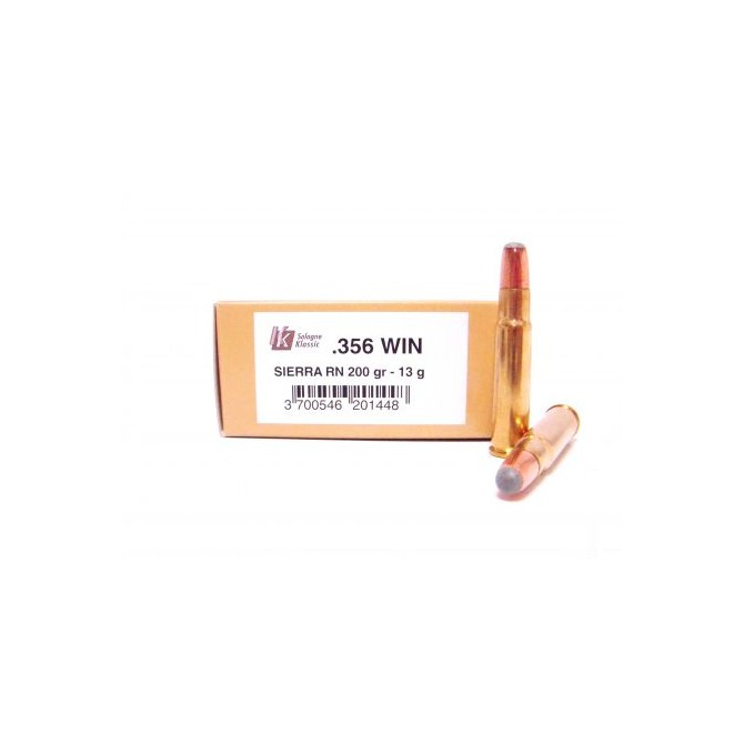 CARTOUCHES SOLOGNE CALIBRE 356 WINCHESTER 200GR