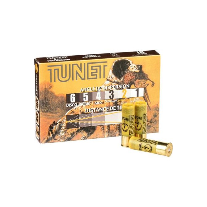 CARTOUCHE DE CHASSE TUNET DISPERSANTE 24G CALIBRE 20