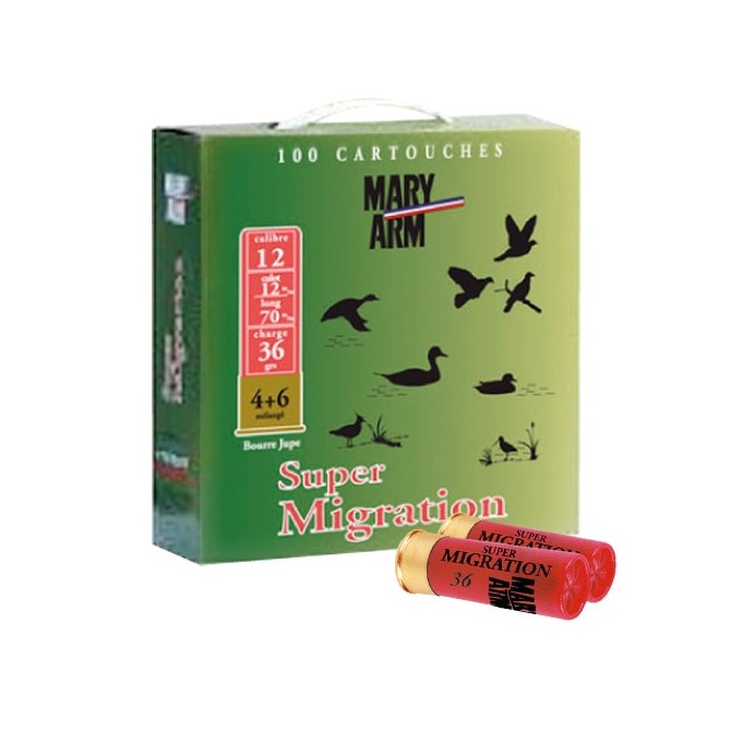 SUPER MIGRATION 36 PACK DE 100  CART PLOMB 4/6