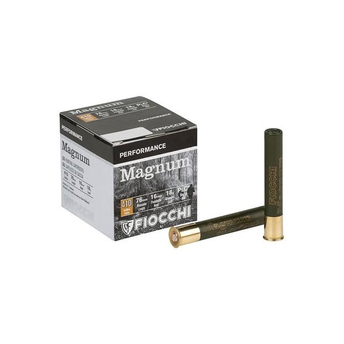 CARTOUCHE DE CHASSE FIOCCHI MAGNUM - 18G - CALIBRE 410 CARTOUCHE DE CHASSE FIOCCHI MAGNUM - 18G - CALIBRE 410