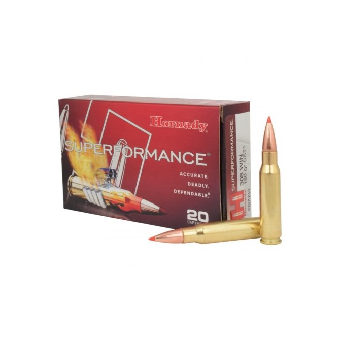 HORNADY SUPERPERFORMANCE SST 308 WINCHESTER 165Gr