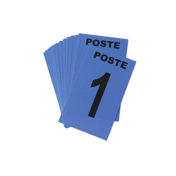 CARTE DE POSTE NUMEROTÉ 1-24 JAUNE