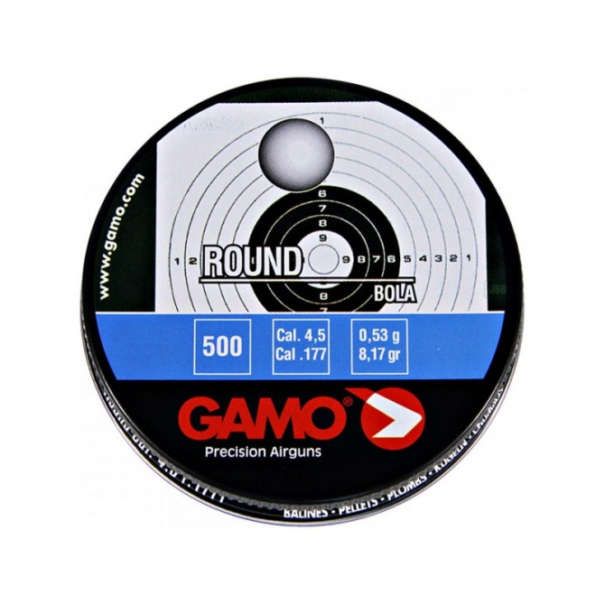 BOÎTE DE 500 PLOMBS GAMO ROUND 4.5MM