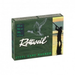 CARTOUCHES ROTTWEIL STEEL GAME MAGNUM n°3 12/76 36 g