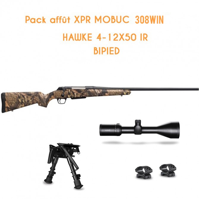Carabine à verrou Winchester XPR Hunter mobuc filetée Cal.308win 