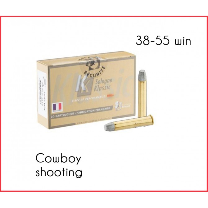 BALLES SOLOGNE 38-55 WIN 260 GRAINS PAR 20