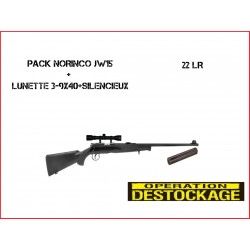 Pack NORINCO JW 15 22LR, lunette 3-9x40, silencieux