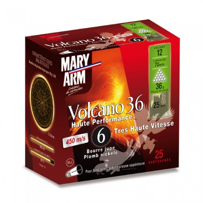 CARTOUCHE MARY-ARM VOLCANO 36 HAUTE PERFORMANCE PB6