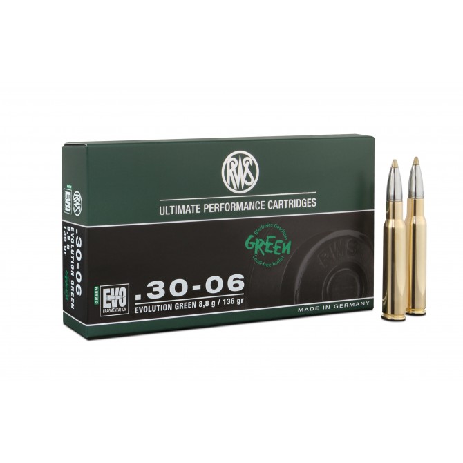 RWS .30-06 8.8g/136grs Evo Green