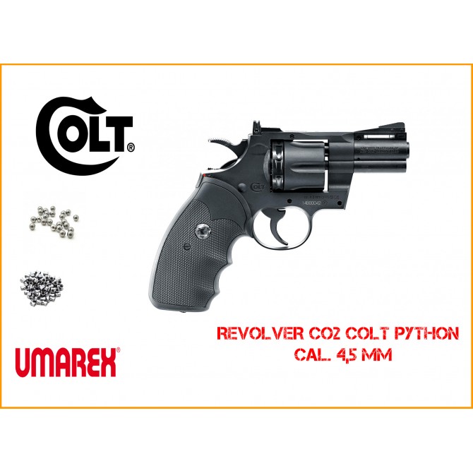 REVOLVER CO2 COLT PYTHON 2,5'' NOIR BB'S  CAL. 4,5