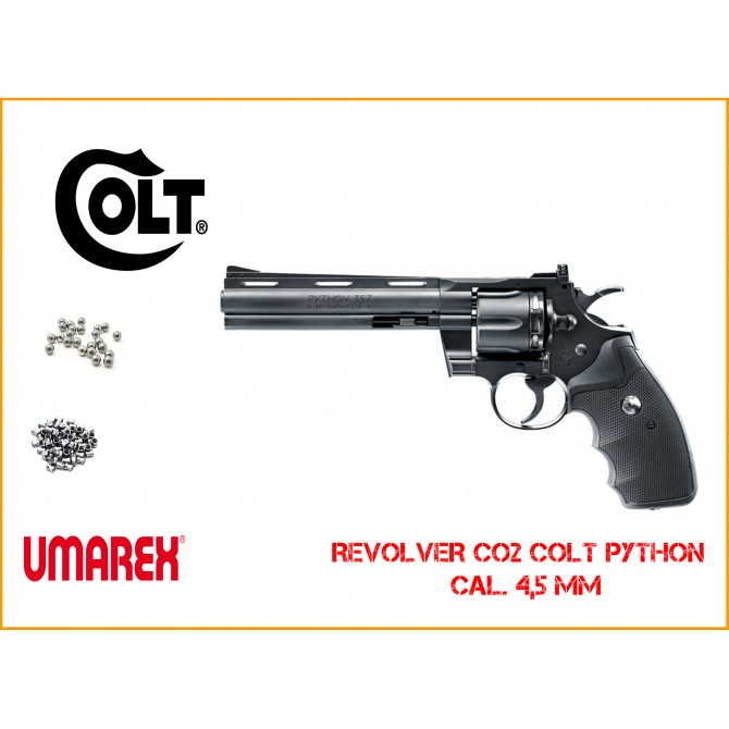 Revolver à plombs Umarex Colt Python 6", diabolo et bb's Revolver à plombs Umarex Colt Python 6", diabolo et bb's