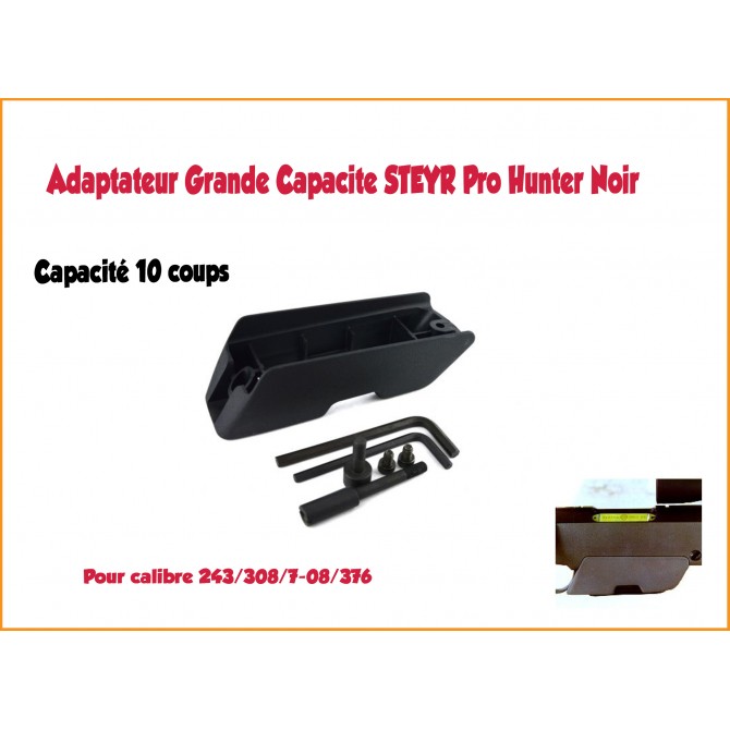 Adaptateur Grande Capacite STEYR Pro Hunter Noir