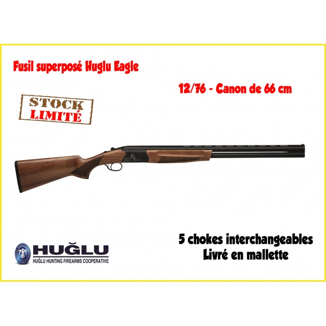 HUGLU SUPERPOSE EAGLE GRAVE PERDRIX FAISAN CAL 12_76 CANON 66 CM