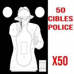 50 CIBLES SILHOUETTE POLICE...