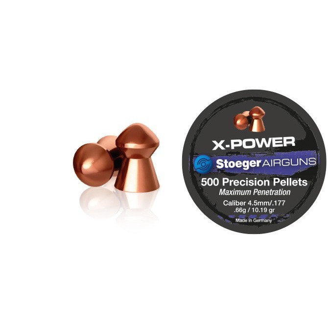 PLOMBS X-POWER STOEGER AIRGUNS CALIBRE 4.5MM PAR 500