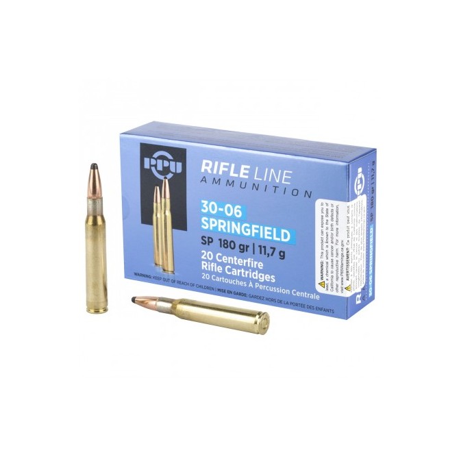 Cartouches à balle Partizan PPU 30-06 FMJ 150 gr