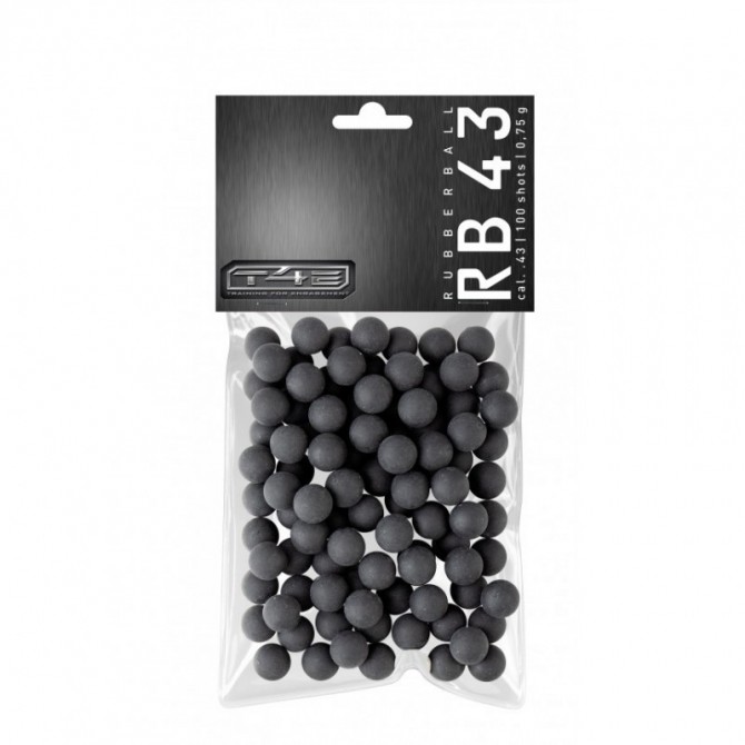 Billes Caoutchouc Calibre 43 T4E x100 - UMAREX Billes Caoutchouc Calibre 43 T4E x100 - UMAREX