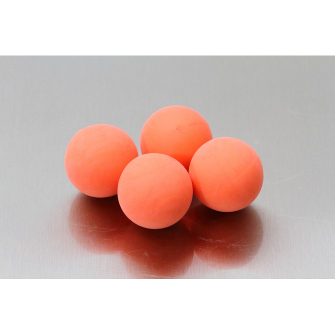 BILLES CAOUTCHOUC ORANGES CALIBRE 68  PAR 100