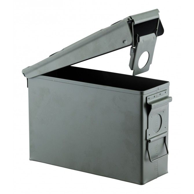 CAISSE MUNITION METAL CAL.30 OLIVE 27X13X18 CM