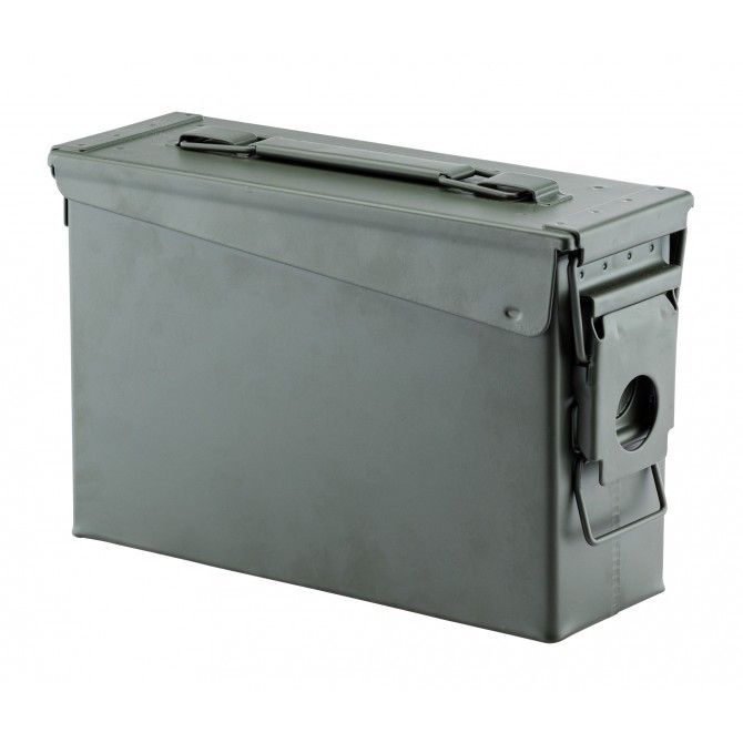 CAISSE MUNITION METAL CAL.30 OLIVE 27X13X18 CM