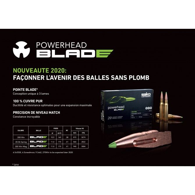SAKO 30_06SPRING POWERHEAD BLADE 11G 170GR