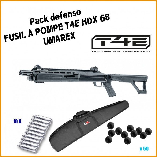 Fusil à pompe T4E HDX 68 d’Umarex Fusil à pompe T4E HDX 68 d’Umarex