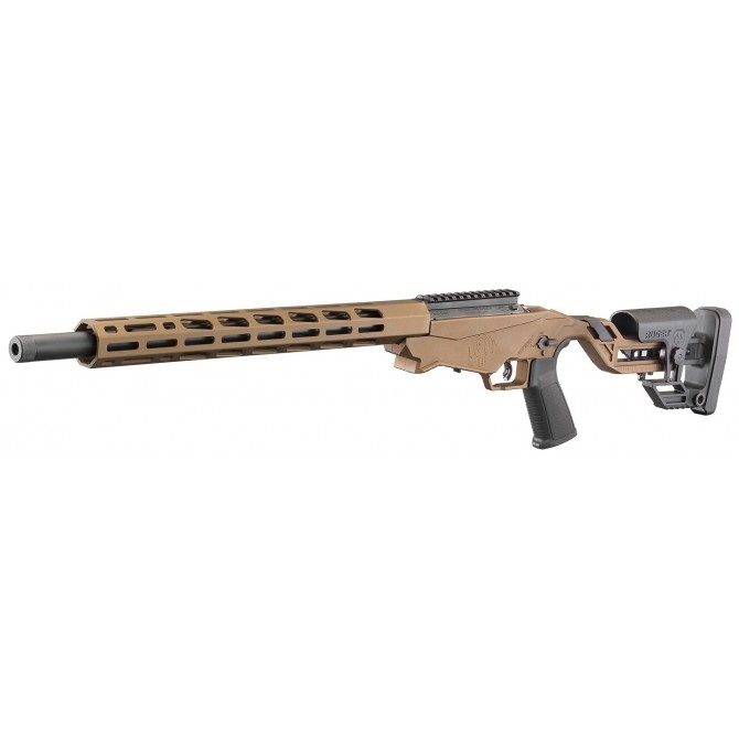 Carabine RUGER PRECISION RIMFIRE 22LR 10 coups 18" 46cm fileté marron bronze
