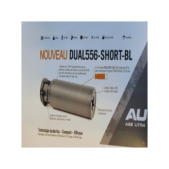 Modérateur de son ASE UTRA DUAL 5,56 Noir (Borelock)