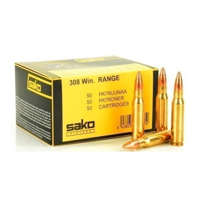 50 MUNITIONS SAKO SPEEDHEAD FMJ 308 WIN RANGE 123 GR