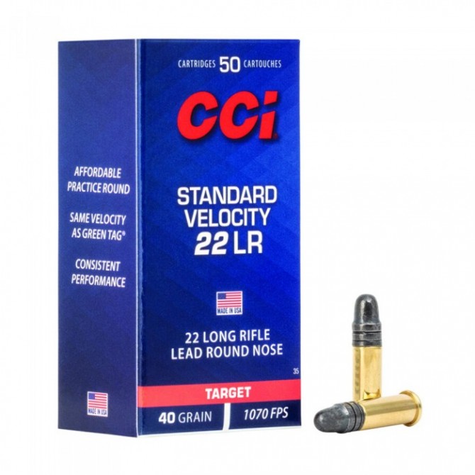 Balles 22lr CCI standard 40gr boite de 50 acheter sur chasse-concept.com