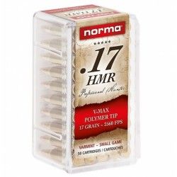 Munitions Norma Cal.17hmr V-max 1.1g 17gr
