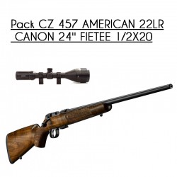 CARABINE CZ 457 AMERICAN 22LR CANON 24'' FILETÉ 1/2X20