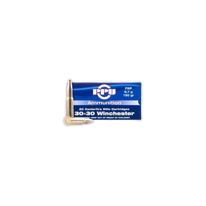 Cartouches Partizan Cal. .30-30 Winchester 150-Grs FSP x20 Cartouches Partizan Cal. .30-30 Winchester 150-Grs FSP x20