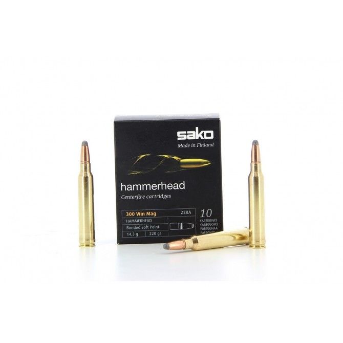 Cartouches à balle Sako 300 win magHammerhead 180gr