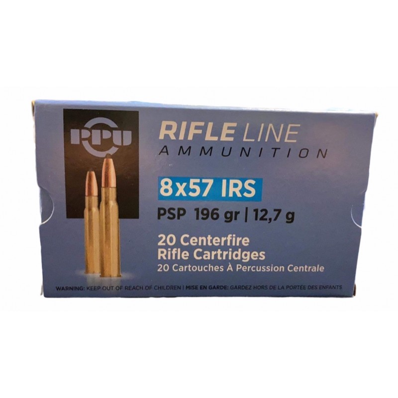 CARTOUCHE PARTIZAN / CAL. 8X57 JRS - SOFT POINT 12,7 G CARTOUCHE PARTIZAN / CAL. 8X57 JRS - SOFT POINT 12,7 G