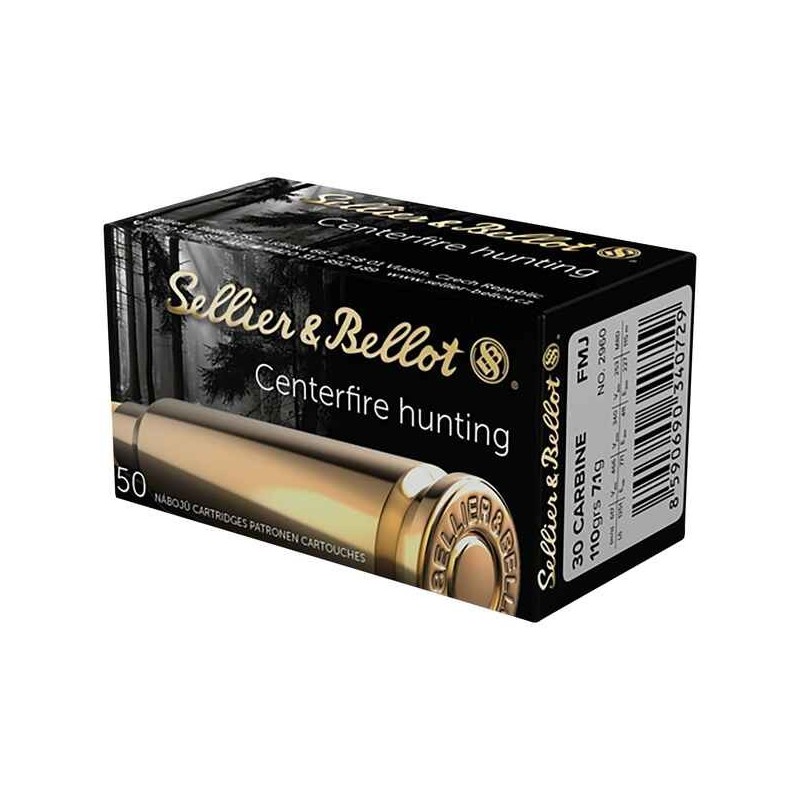 Balles Sellier Bellot cal 30 M1 FMJ, dispo sur chasse-concept.com Balles Sellier Bellot cal 30 M1 FMJ, dispo sur chasse-concept.com